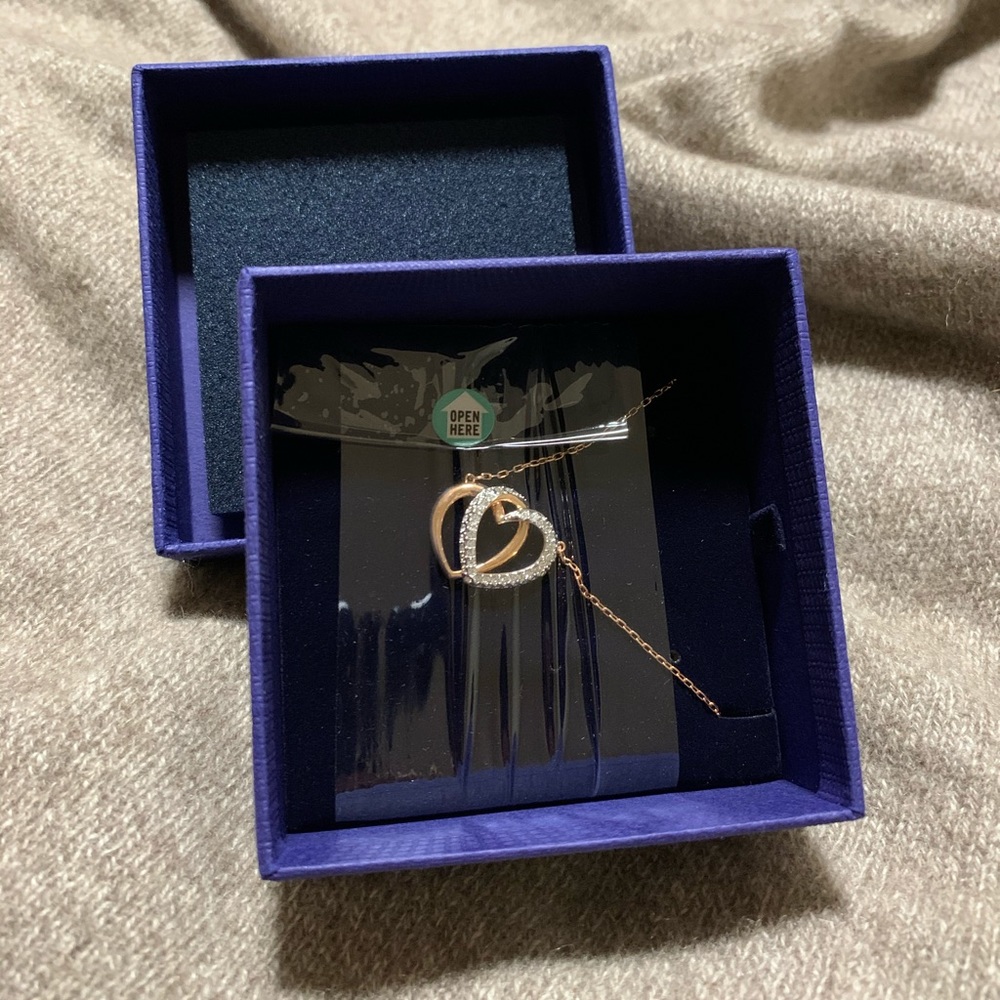 Swarovski Interlocking Heart Necklace - image 4